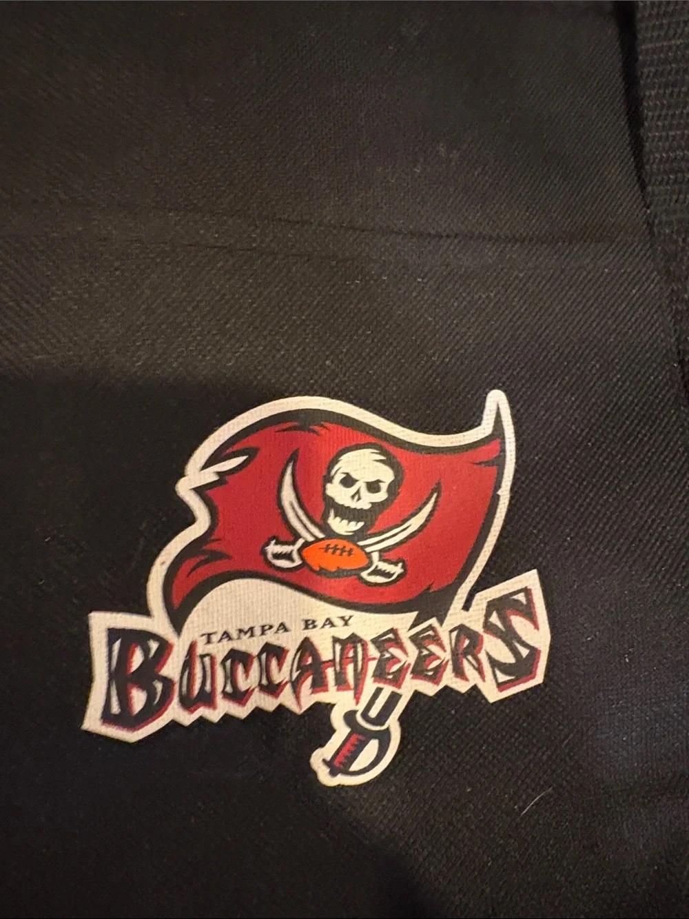 Black Canvas Tote Bag Tampa Bay Buccaneers